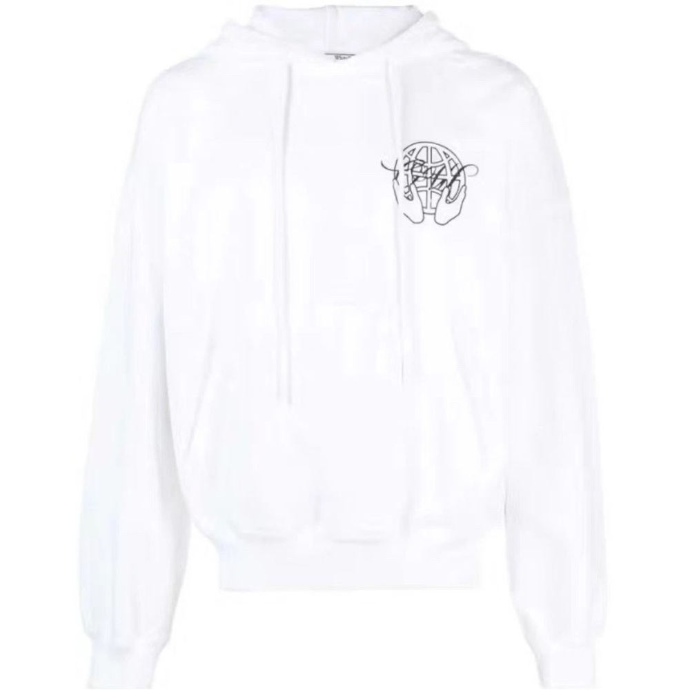 Off-White White Hand Arrow Boxy Hoodie